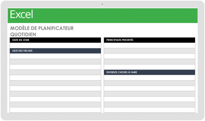 Planificateur quotidien