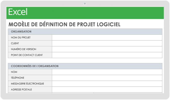  Modèle de définition de projet logiciel