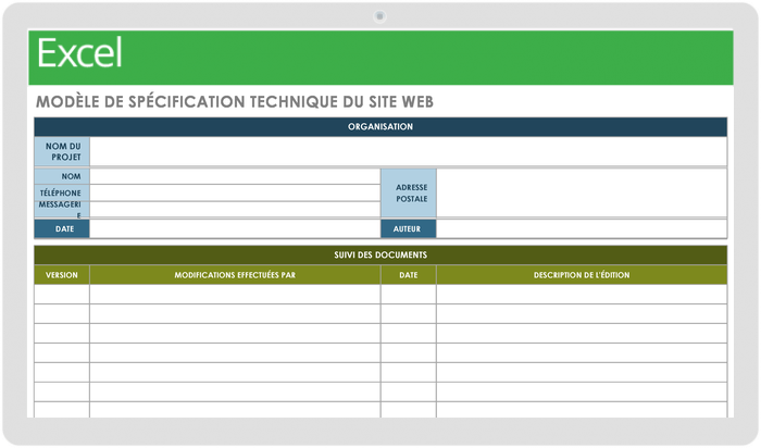 SPÉCIFICATIONS TECHNIQUES DU SITE INTERNET